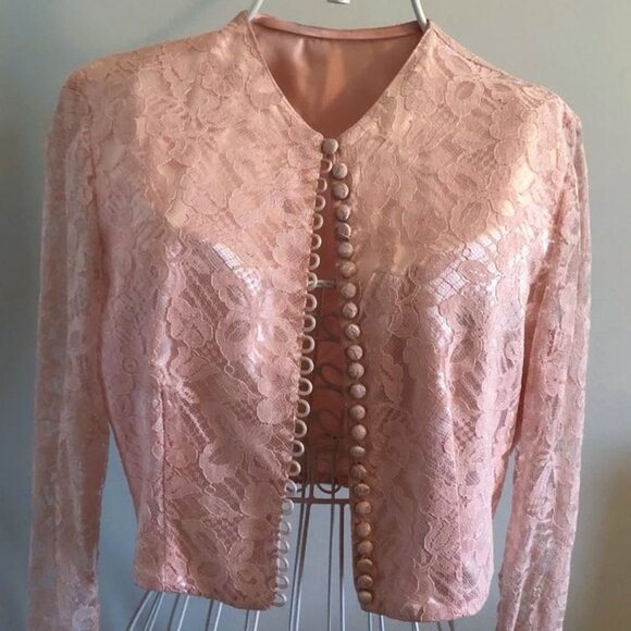 1950s Laced Cover Up Jacket (S/M) - Picture 1 of 4
